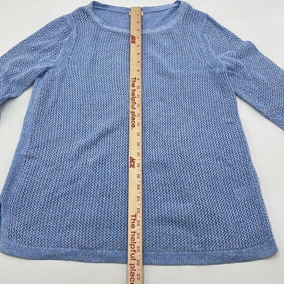 Blue 100% cotton Talbots sweater - Picture 5 of 9